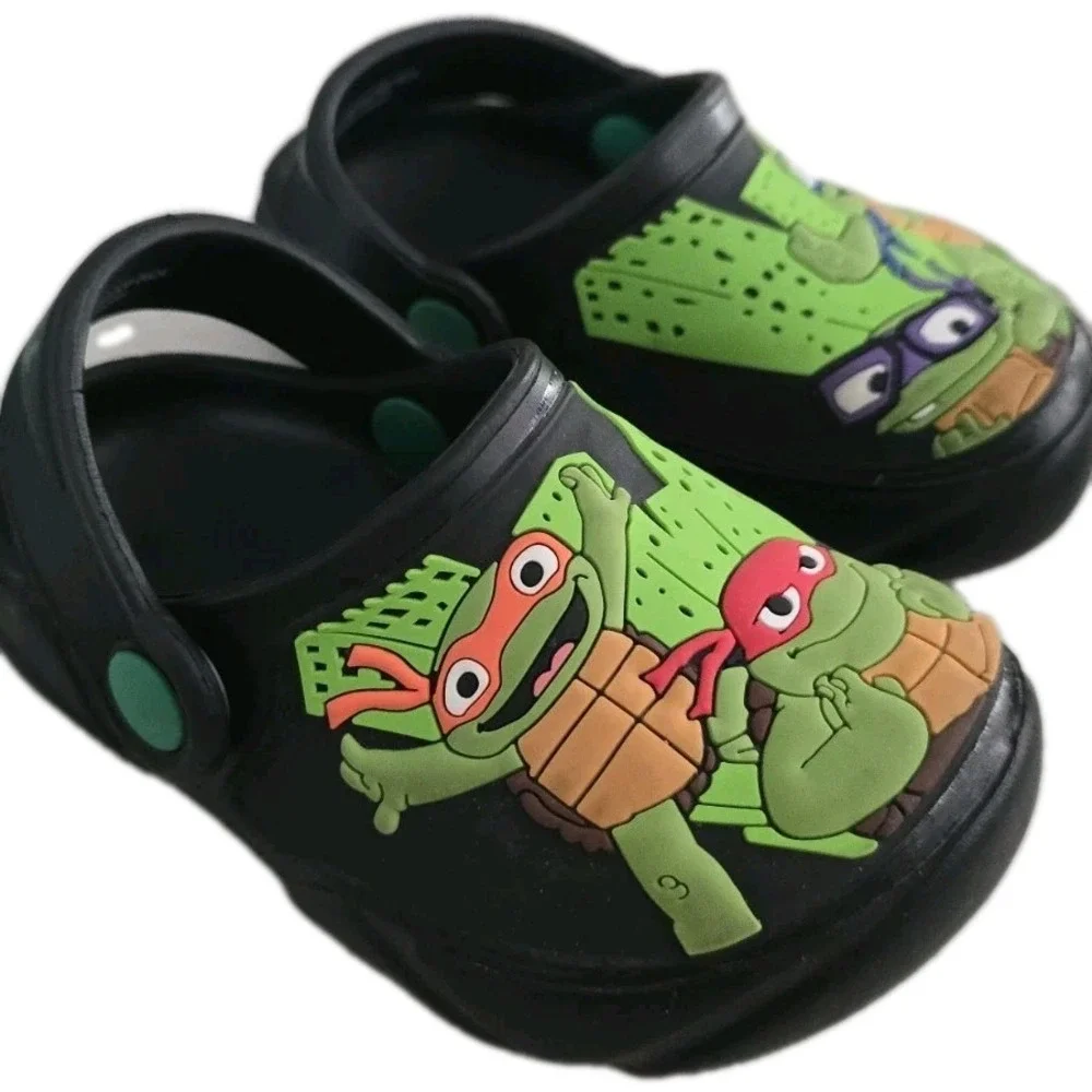 Nickelodeon Boys Ninja Turtles Mutant Mayhem Sandals Water Shoes Beach SZ 5-6